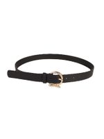 Simple Style Solid Color Snake Pu Leather Alloy Women's Leather Belts main image 5