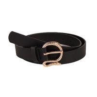 Simple Style Solid Color Snake Pu Leather Alloy Women's Leather Belts main image 4