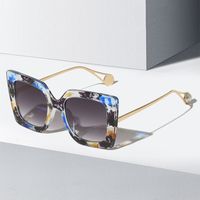 Casual Simple Style Marble Ac Square Inlaid Pearls Full Frame Women's Sunglasses main image 4