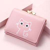 Women's Cat Pu Leather Wallets sku image 2