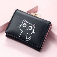 Women's Cat Pu Leather Wallets sku image 3