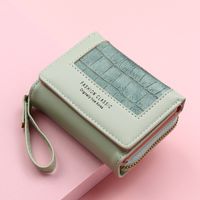 Women's Letter Crocodile Pu Leather Zipper Wallets sku image 4