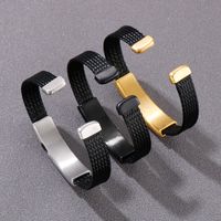 Punk Cool Style Pentagram Stainless Steel 18K Gold Plated Men'S Cuff Bracelets main image 8