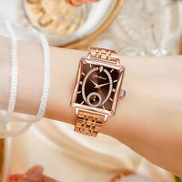 Elegante Geométrico Broche Doble Mariposa Cuarzo Relojes De Mujer main image 3