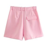 Women's Holiday Daily Streetwear Solid Color Shorts Patchwork Button Casual Pants Straight Pants main image 4