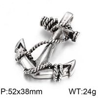 Rock Punk Anchor Skull Stainless Steel Charms Jewelry Accessories sku image 3