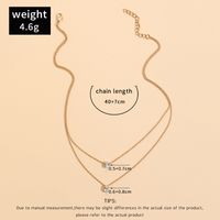 Ig Style Simple Style Water Droplets Alloy Plating Inlay Rhinestones Women's Layered Necklaces main image 6