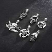 Rock Punk Skull Stainless Steel Titanium Steel Charms Jewelry Accessories main image 1