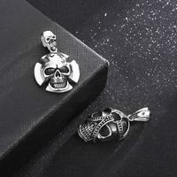 Rock Punk Skull Stainless Steel Titanium Steel Charms Jewelry Accessories main image 3