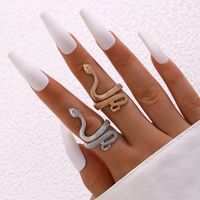 Simple Style Snake Alloy Women's Rings 1 Piece sku image 3
