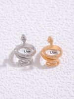 Simple Style Snake Alloy Women's Rings 1 Piece main image 10