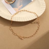 Iron Copper Simple Style Cool Style Toggle Plating Geometric Solid Color Necklace main image 2
