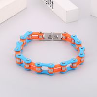 Hip-hop Color Block Solid Color Titanium Steel Bracelets main image 2