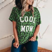 Women's T-shirt Short Sleeve T-shirts Casual Letter Leopard main image 4