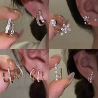 1 Pair Lady Bow Knot Inlay Alloy Artificial Gemstones Ear Studs main image 3