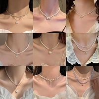 Sweet Heart Shape Bow Knot Alloy Women's Pendant Necklace main image 4