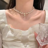 Sweet Heart Shape Bow Knot Alloy Women's Pendant Necklace sku image 4