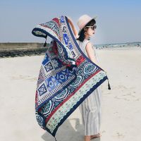 Women's Classic Style Printing Cotton And Linen Scarf Shawl sku image 6