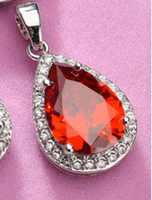 Sucré Les Gouttelettes D'eau Le Cuivre Placage Incruster Zircon Charmes Pendentif sku image 2