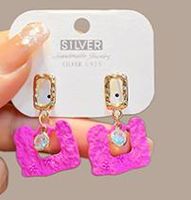 1 Pair Fashion Heart Shape Flower Bow Knot Alloy Plating Inlay Artificial Diamond Women's Drop Earrings sku image 11