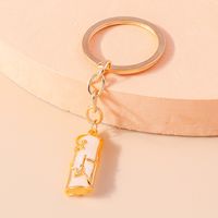 Cute Cat Zinc Alloy Enamel Bag Pendant Keychain sku image 5