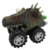 Creative Plastic Mini Model Warrior Dinosaur Children's Toy Car 1pcs sku image 6