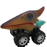 Creative Plastic Mini Model Warrior Dinosaur Children's Toy Car 1pcs sku image 5