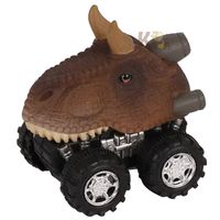Creative Plastic Mini Model Warrior Dinosaur Children's Toy Car 1pcs sku image 3