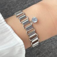 Ig Style Simple Style Oval Ferroalloy Plating Inlay Rhinestones Pearl Women's Bracelets Anklet Necklace main image 3