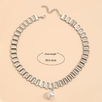 Ig Style Simple Style Oval Ferroalloy Plating Inlay Rhinestones Pearl Women's Bracelets Anklet Necklace main image 8