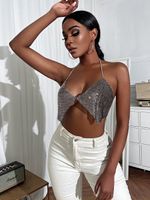 Women's Bandeau Tank Tops Backless Sexy Solid Color main image 4