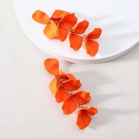 1 Pair Simple Style Petal Arylic Stoving Varnish Women's Drop Earrings main image 6