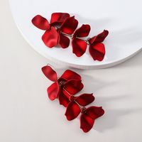 1 Pair Simple Style Petal Arylic Stoving Varnish Women's Drop Earrings sku image 8