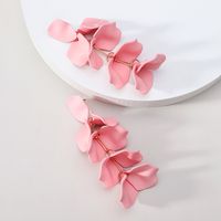 1 Pair Simple Style Petal Arylic Stoving Varnish Women's Drop Earrings sku image 11