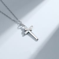 201 Stainless Steel Alloy Casual Hip-Hop Punk Cross Pendant Necklace main image 3