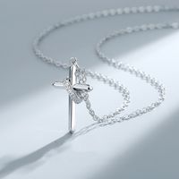 201 Stainless Steel Alloy Casual Hip-Hop Punk Cross Pendant Necklace main image 1