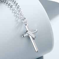 201 Stainless Steel Alloy Casual Hip-Hop Punk Cross Pendant Necklace main image 2