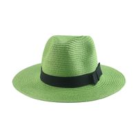 Unisex Basic Solid Color Flat Eaves Straw Hat sku image 7