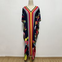 Women's Vacation Color Block Cover Ups sku image 7