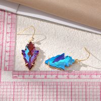 1 Paar Vintage-stil Blatt Inlay Künstlicher Kristall Legierung Strasssteine Ohrhaken main image 6