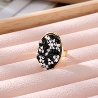 Wholesale Jewelry Vacation Oval Alloy Resin Open Ring sku image 4
