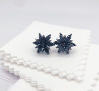 1 Pair Ig Style Sweet Flower Plating Inlay Copper Alloy Zircon Ear Studs sku image 3