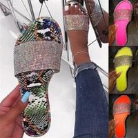 Women's Casual Solid Color Rhinestone Round Toe Slides Slippers main image 1
