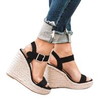 Women's Casual Solid Color Round Toe Ankle Strap Sandals main image 4