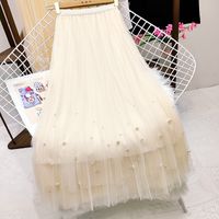 Summer Classic Style Solid Color Polyester Midi Dress Skirts main image 5