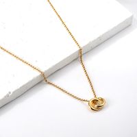 Classic Style Geometric Stainless Steel Titanium Steel Plating Pendant Necklace main image 3
