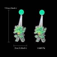 1 Pair Commute Leaf Arylic Drop Earrings sku image 3