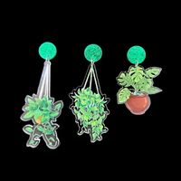 1 Pair Commute Leaf Arylic Drop Earrings main image 2