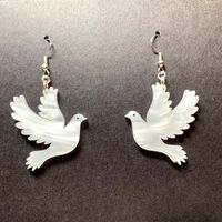 1 Pair Vacation Commute Pigeon Arylic Drop Earrings main image 2