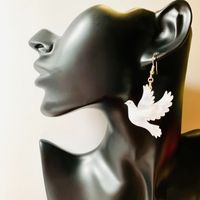 1 Pair Vacation Commute Pigeon Arylic Drop Earrings main image 3